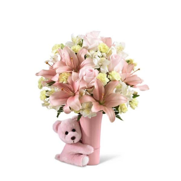 Le bouquet Big Hug C'est une fille! de FTD