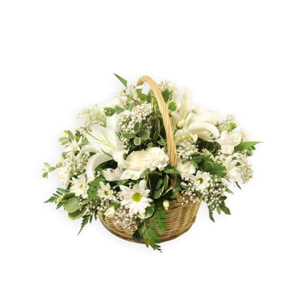 Le panier blanc pur