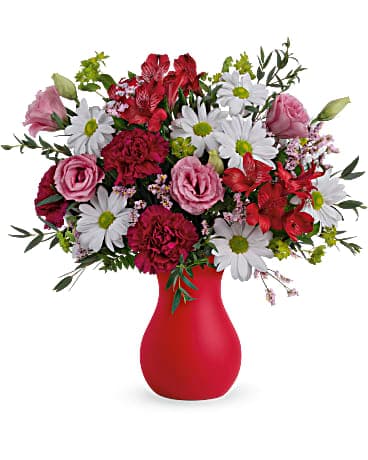 Bouquet Baiser rouge cramoisi