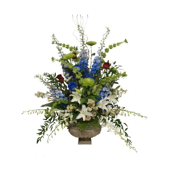 Le vase en fleurs