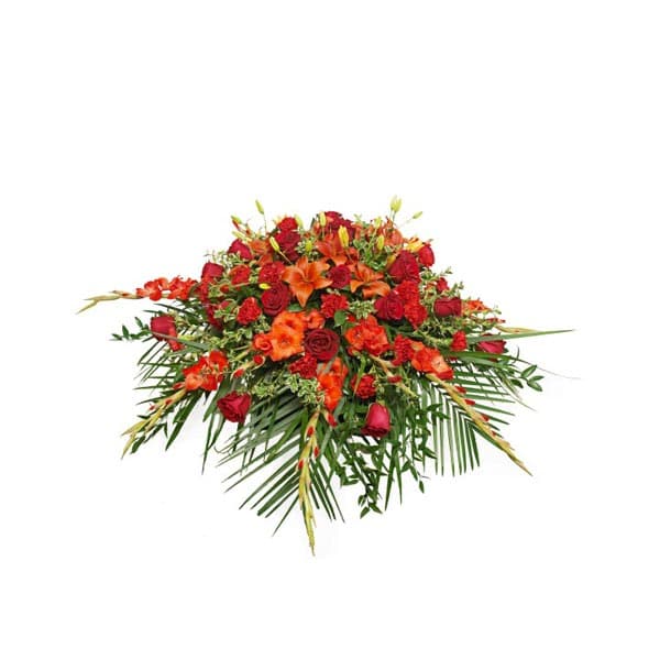 Le coussin rouge intense