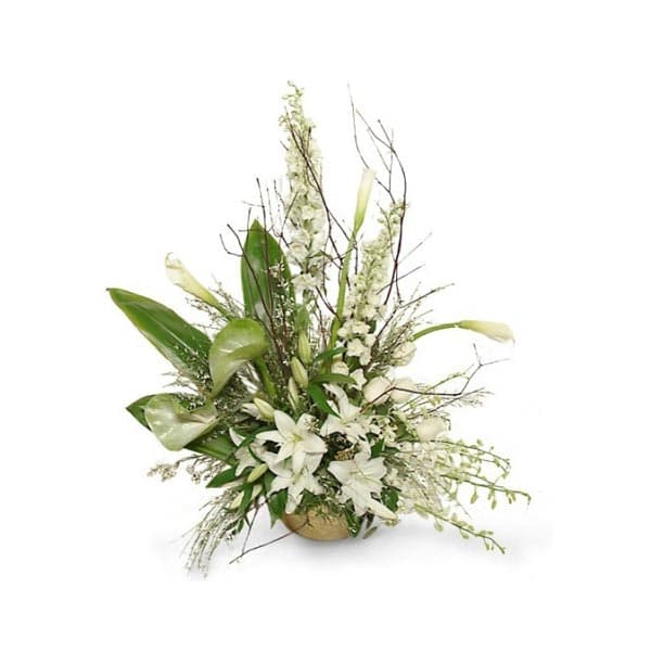 Le bouquet blancheur élégante