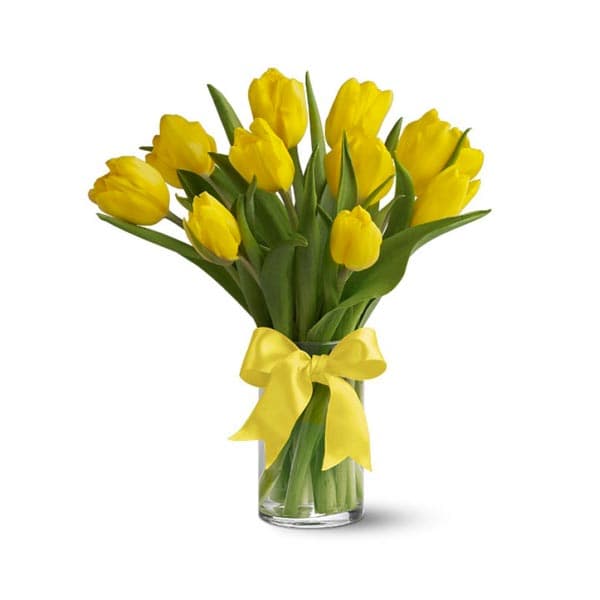 Bouquet de tulipes ensoleillées