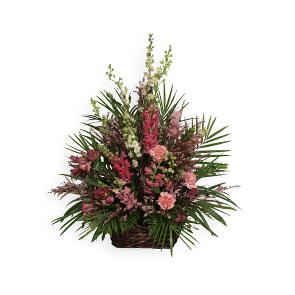 Le panier rose écarlate