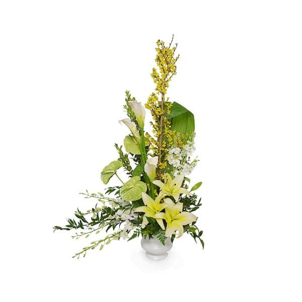 Bouquet de lys ensoleillé