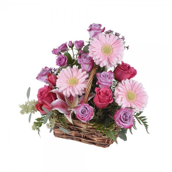 L'arrangement assorti de rose