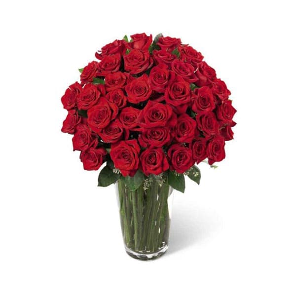 L'arrangement Luxueux de Roses Rouges