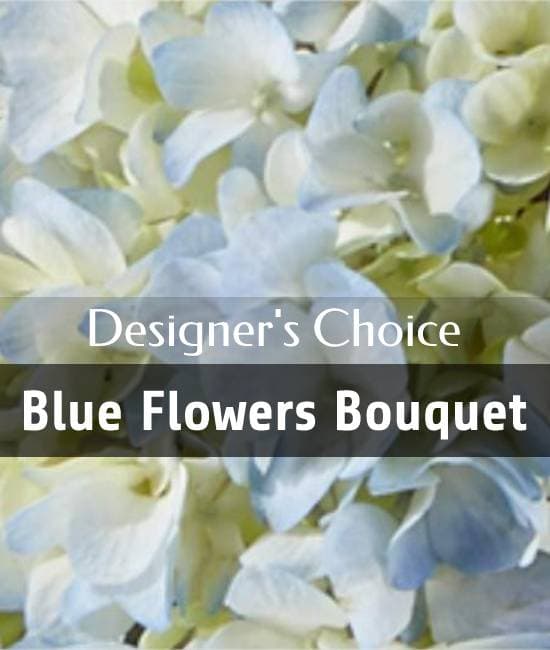 Choix du fleuriste - Bouquet teintes bleues