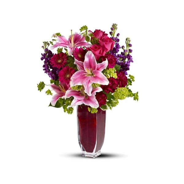 Bouquet joue contre joue