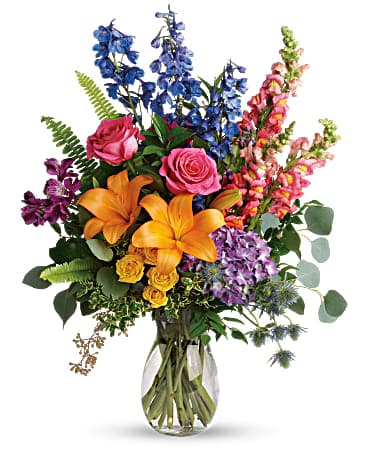 Couleurs du bouquet arc-en-ciel