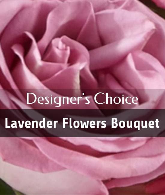 Choix du fleuriste - Bouquet teintes lavande