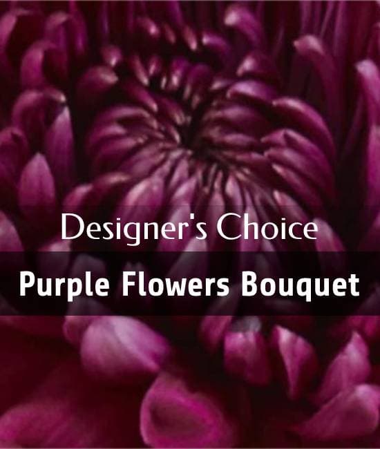 Choix du fleuriste - Bouquet teintes mauve
