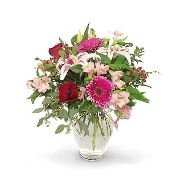 Le bouquet rose campagne