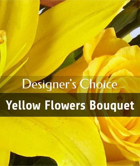 Choix du fleuriste - Bouquet teintes jaunes