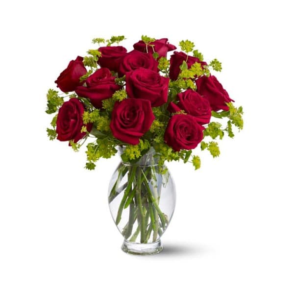 La douzaine de roses rouge