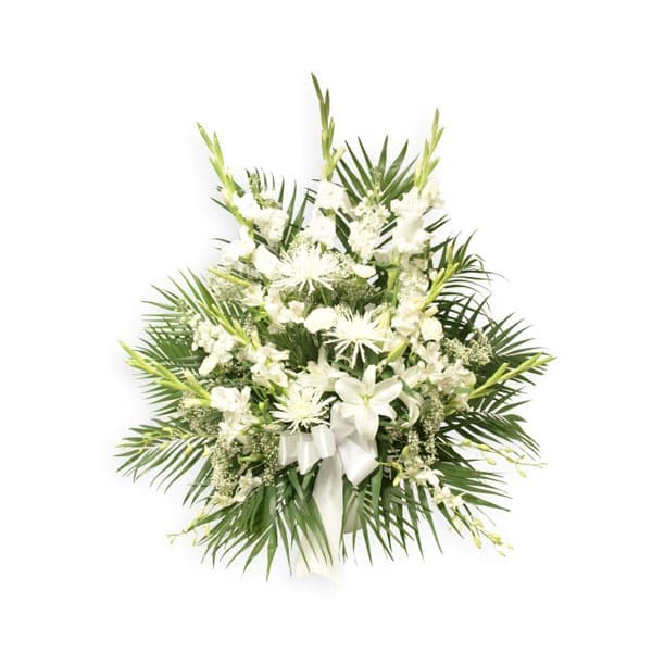 Corbeille blancheur élégante