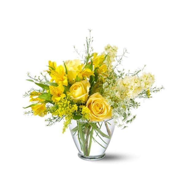 Bouquet jaune délicat