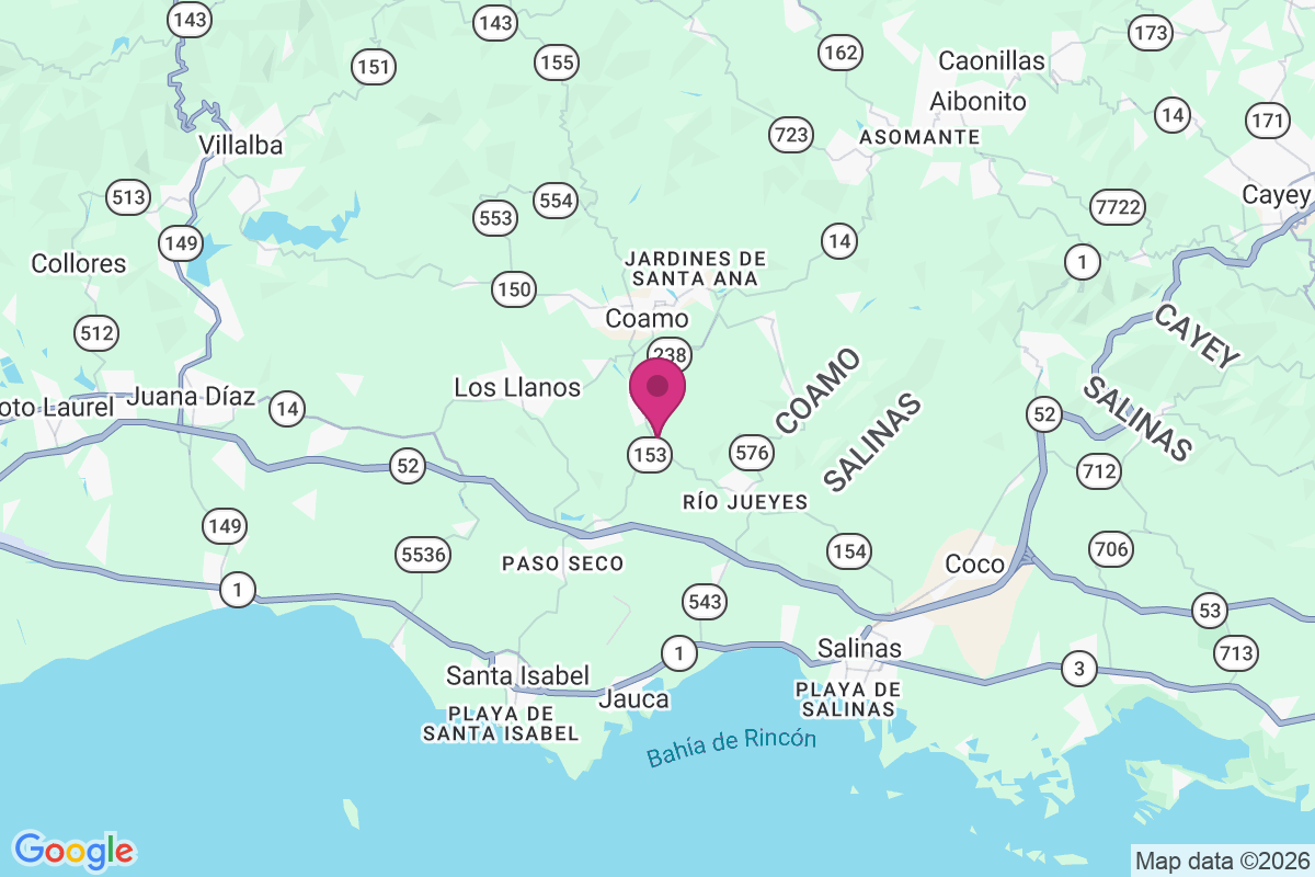 Carte de Las Flores