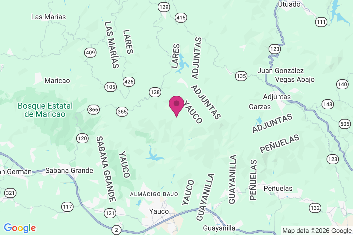 Carte de Hacienda La Juanita