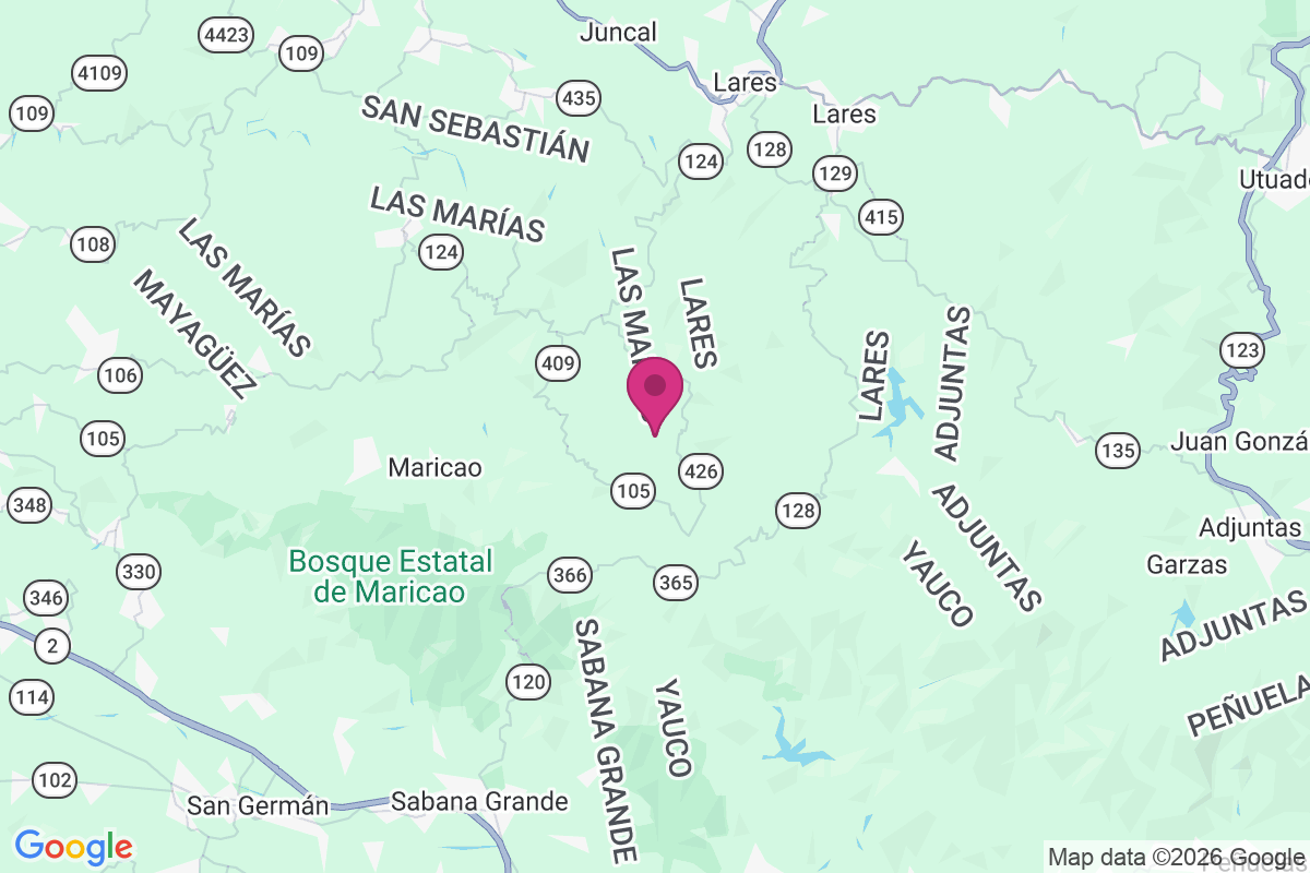 Carte de Hacienda Santiago