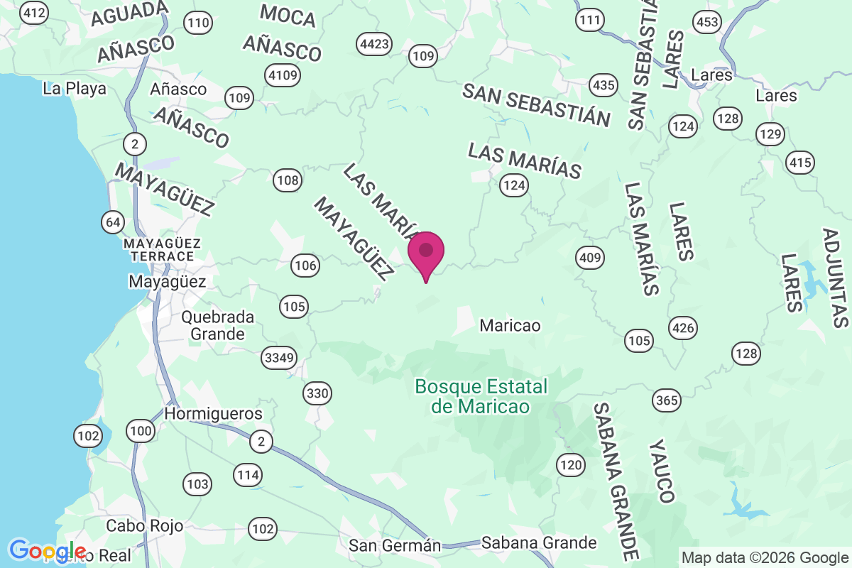 Carte de Hacienda Fajardo