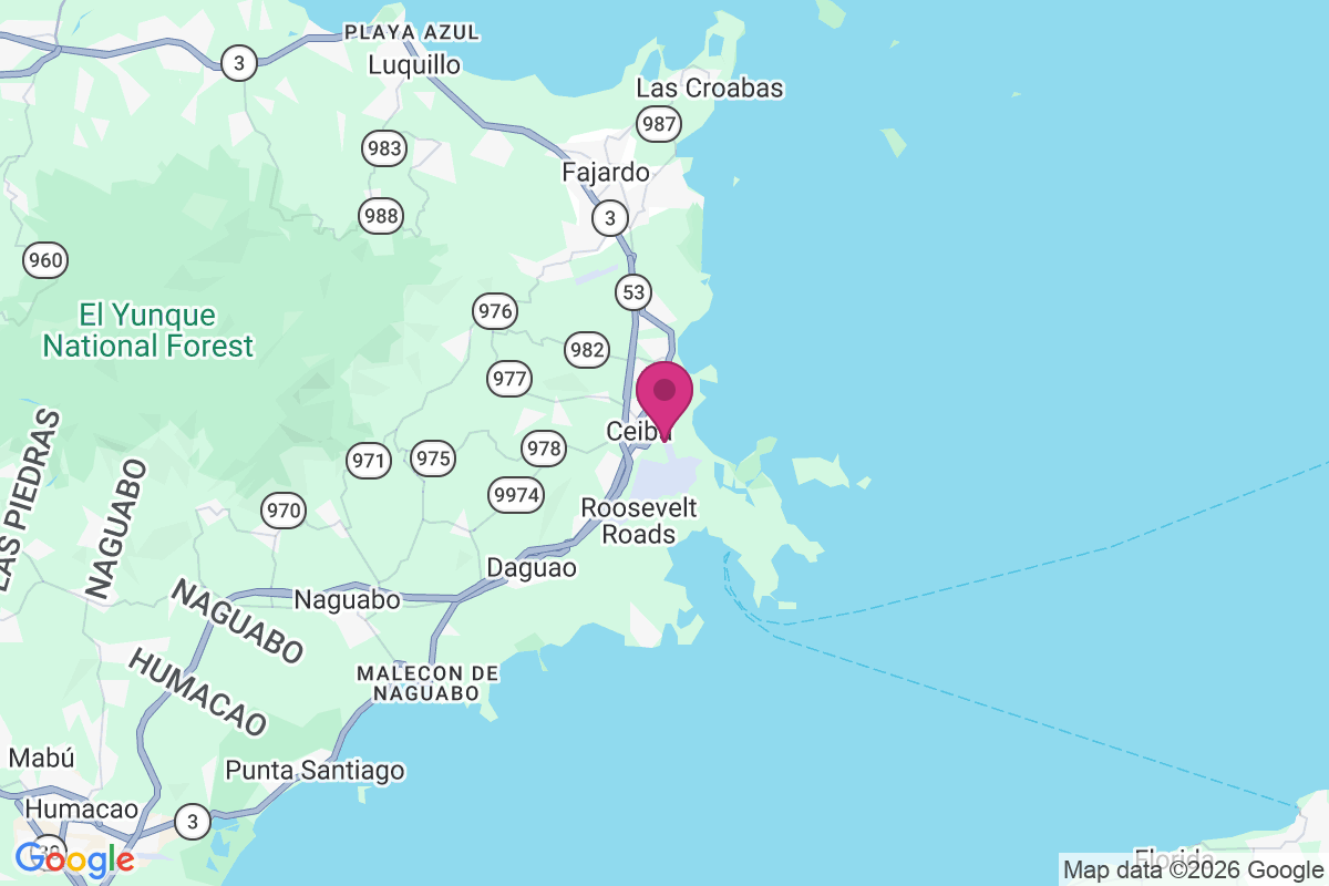 Carte de Ceiba