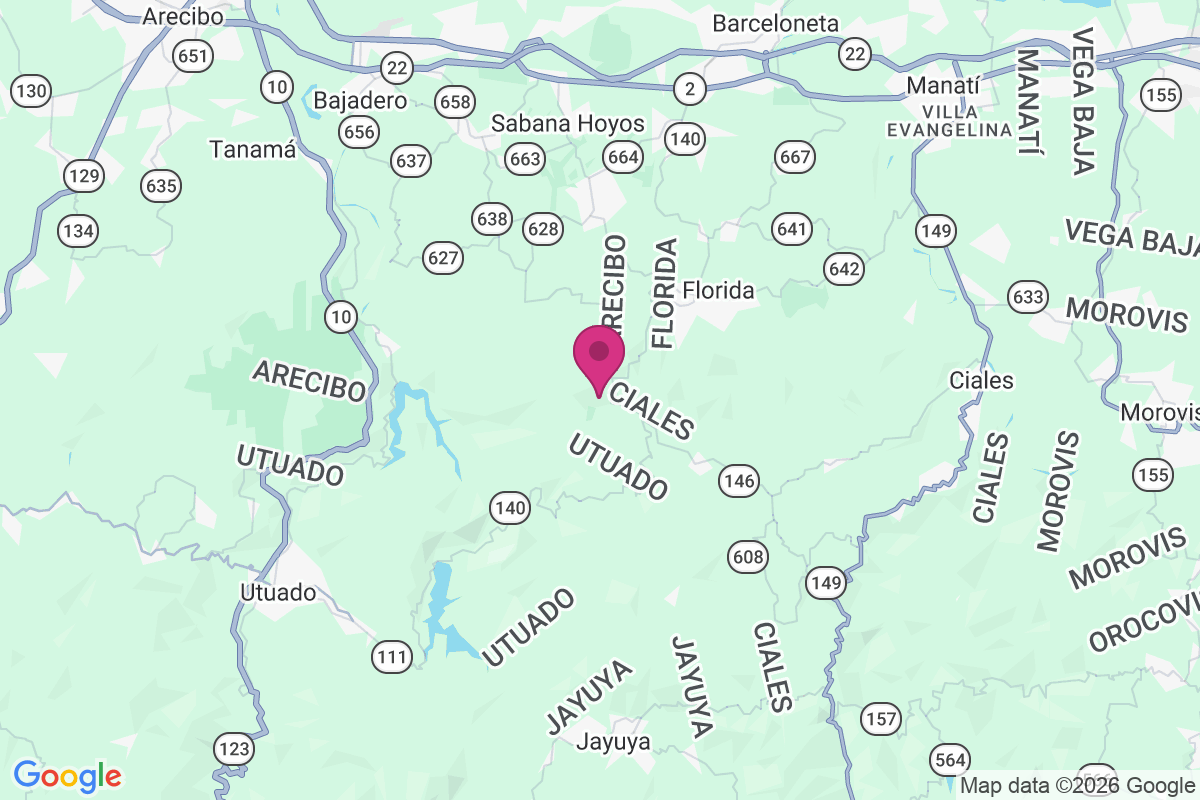 Carte de Hacienda Las Abras