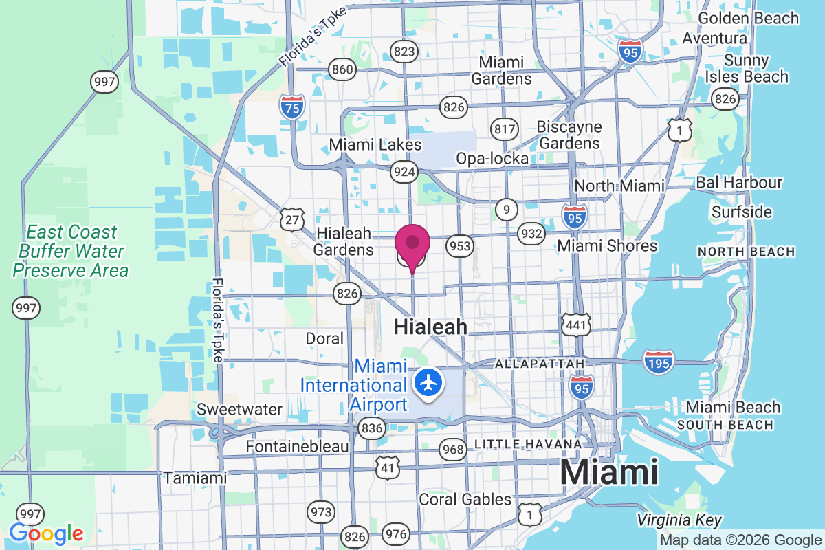 Carte de Hialeah Estates
