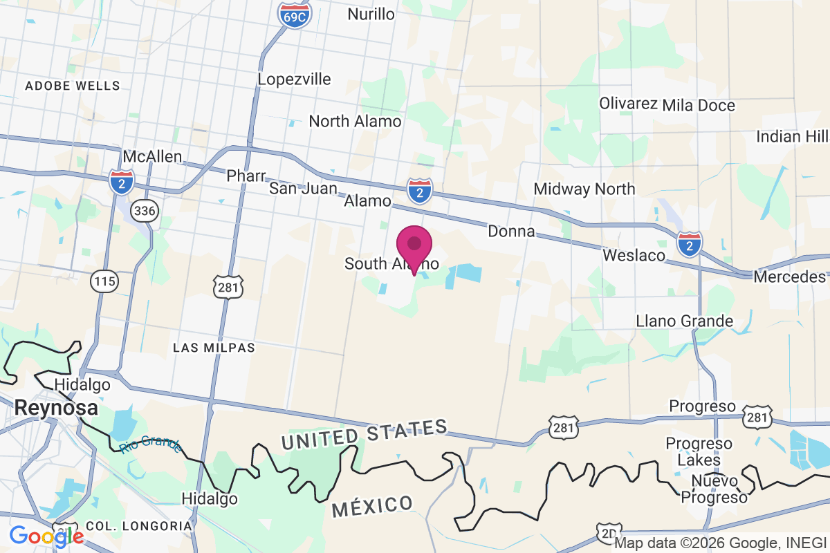 Carte de South Alamo