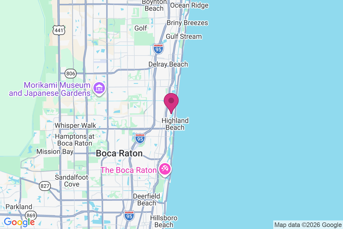 Carte de Boca Harbour