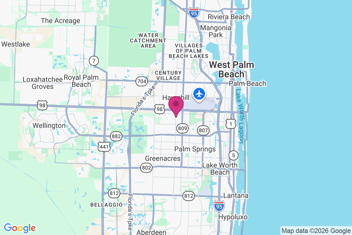 Carte de West Palm Beach Farms
