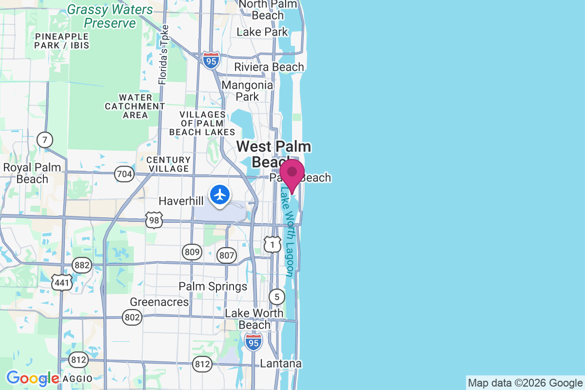 Carte de Palm Beach