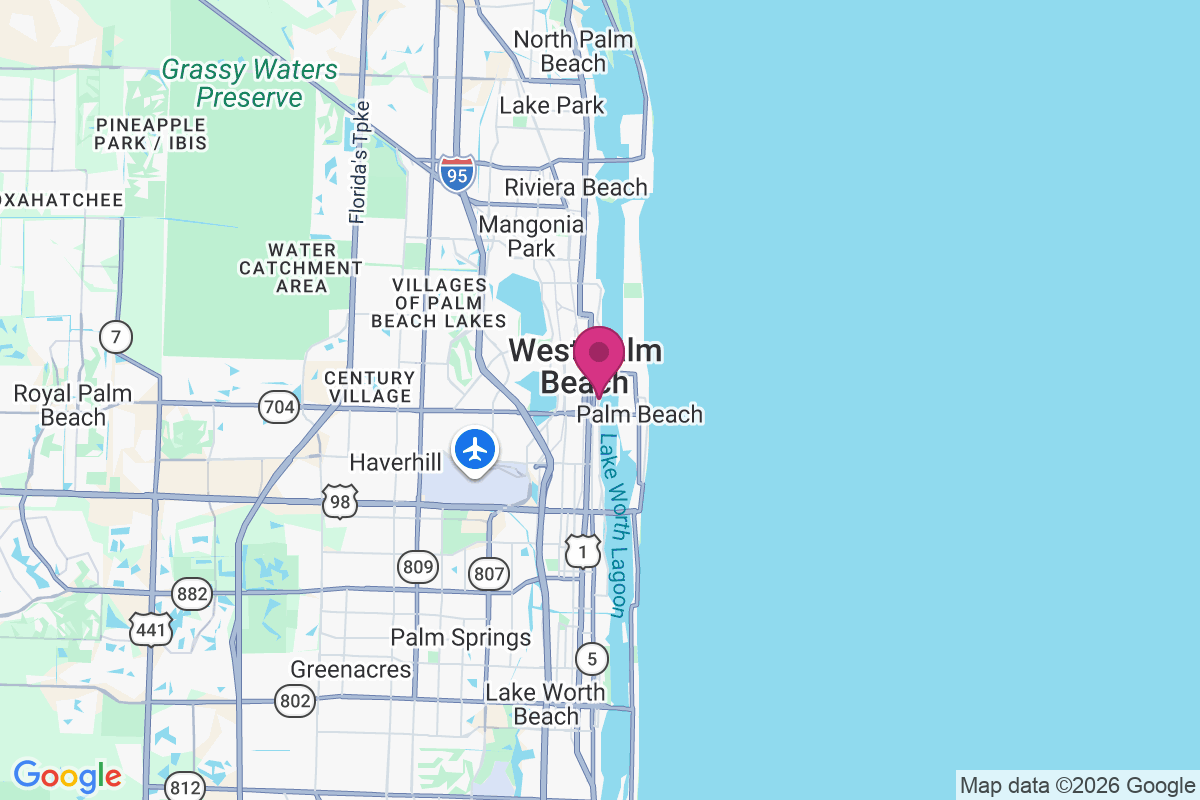 Carte de West Palm Beach