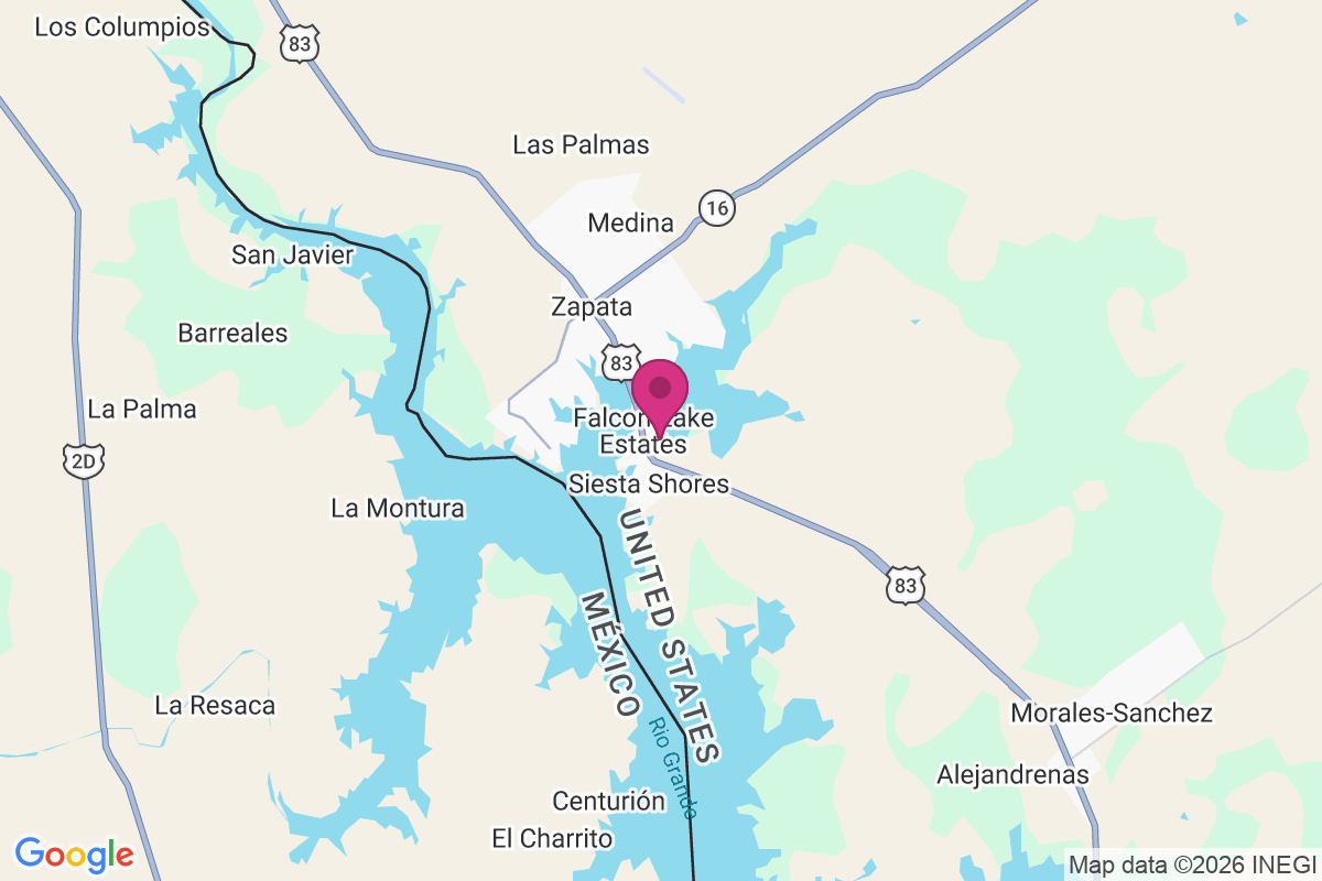 Carte de Falcon Lake