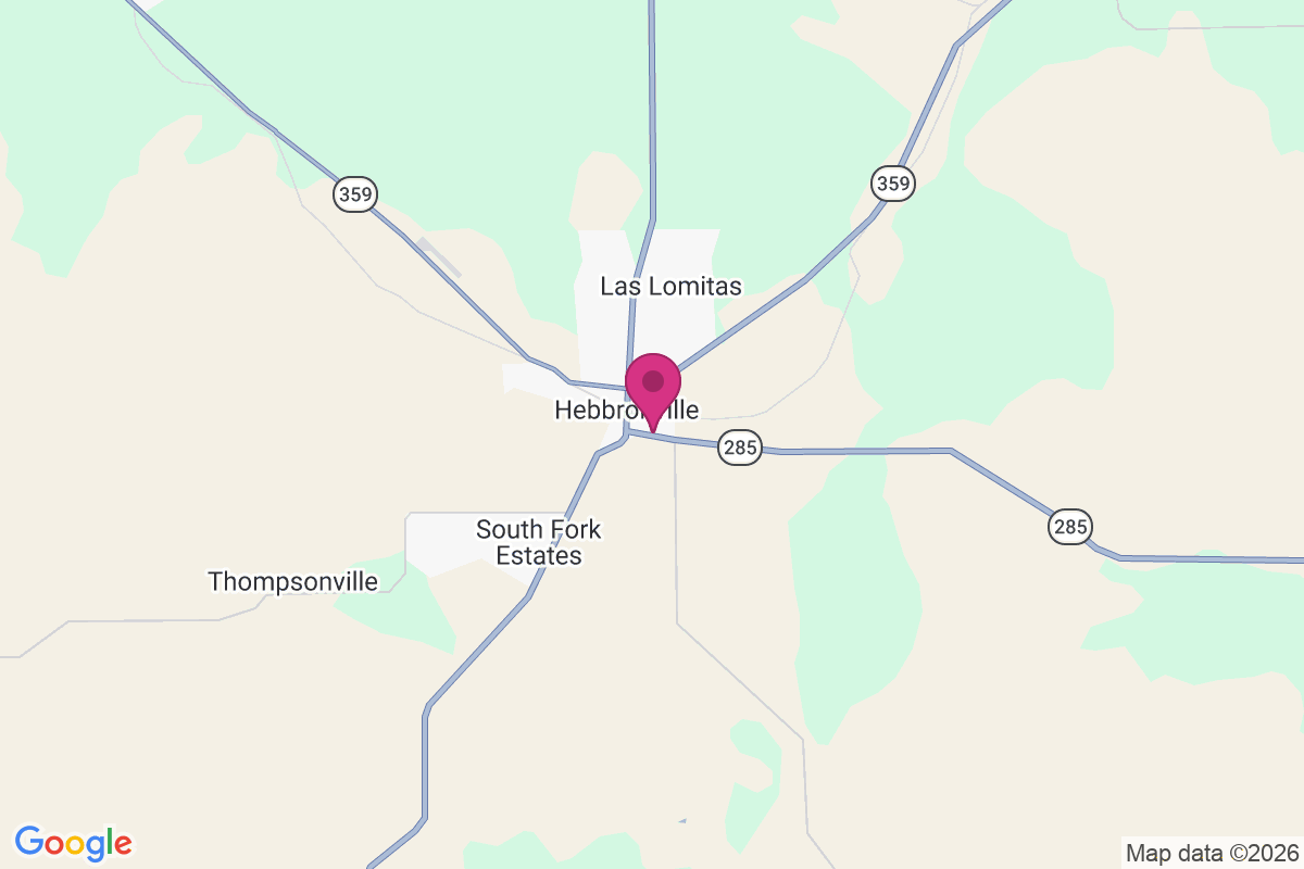 Carte de Hebbronville