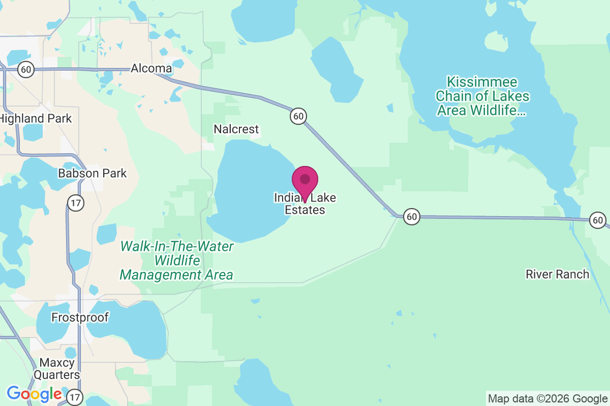 Carte de Indian Lake Estates
