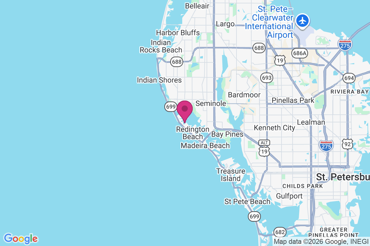 Carte de Redington Shores