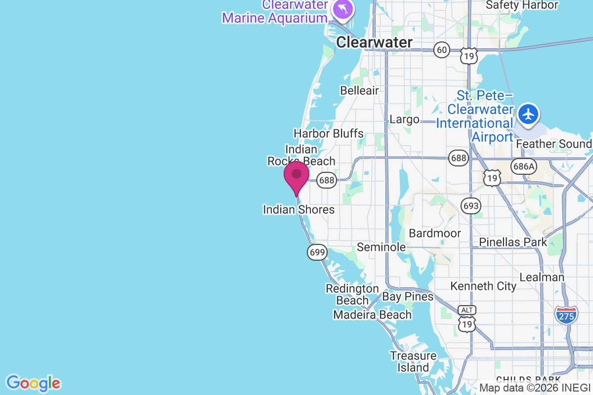Carte de Indian Rocks Beach