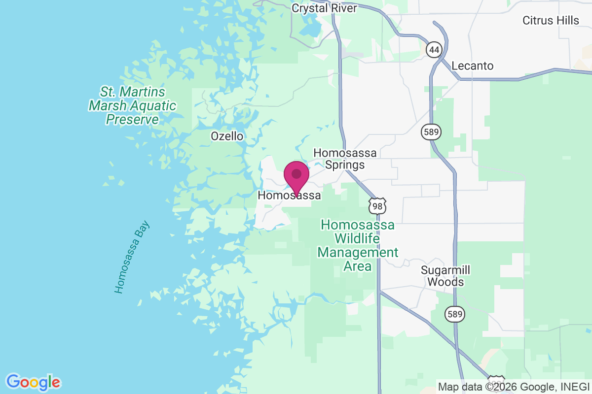 Carte de Homosassa
