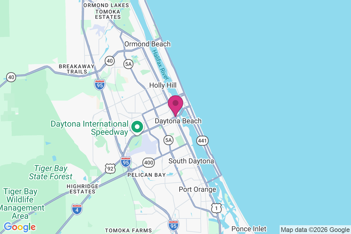 Carte de Daytona Beach