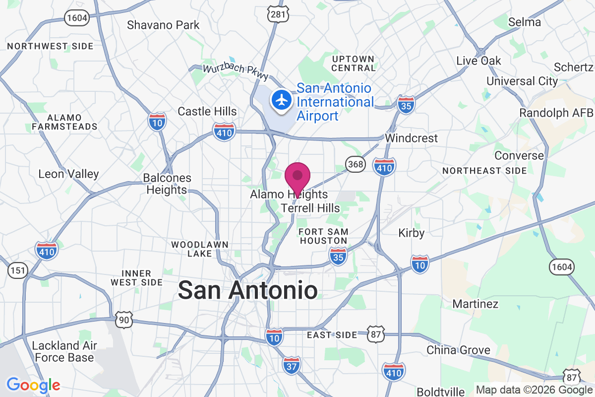 Carte de Alamo Heights