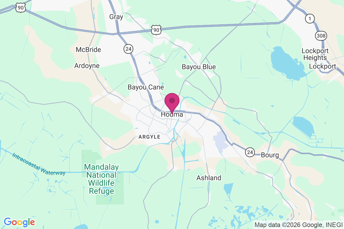 Carte de Houma