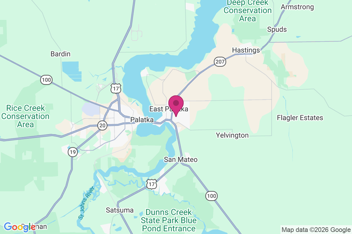 Carte de East Palatka