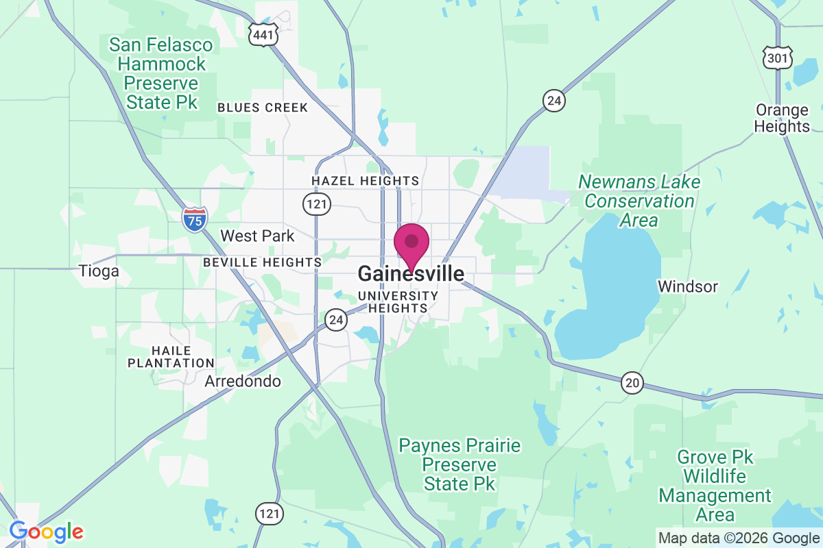 Carte de Gainesville