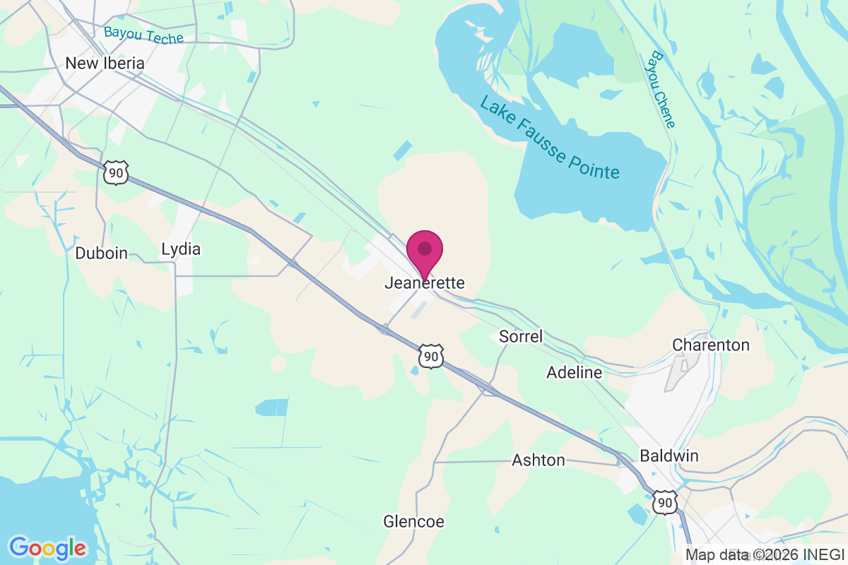 Carte de Jeanerette