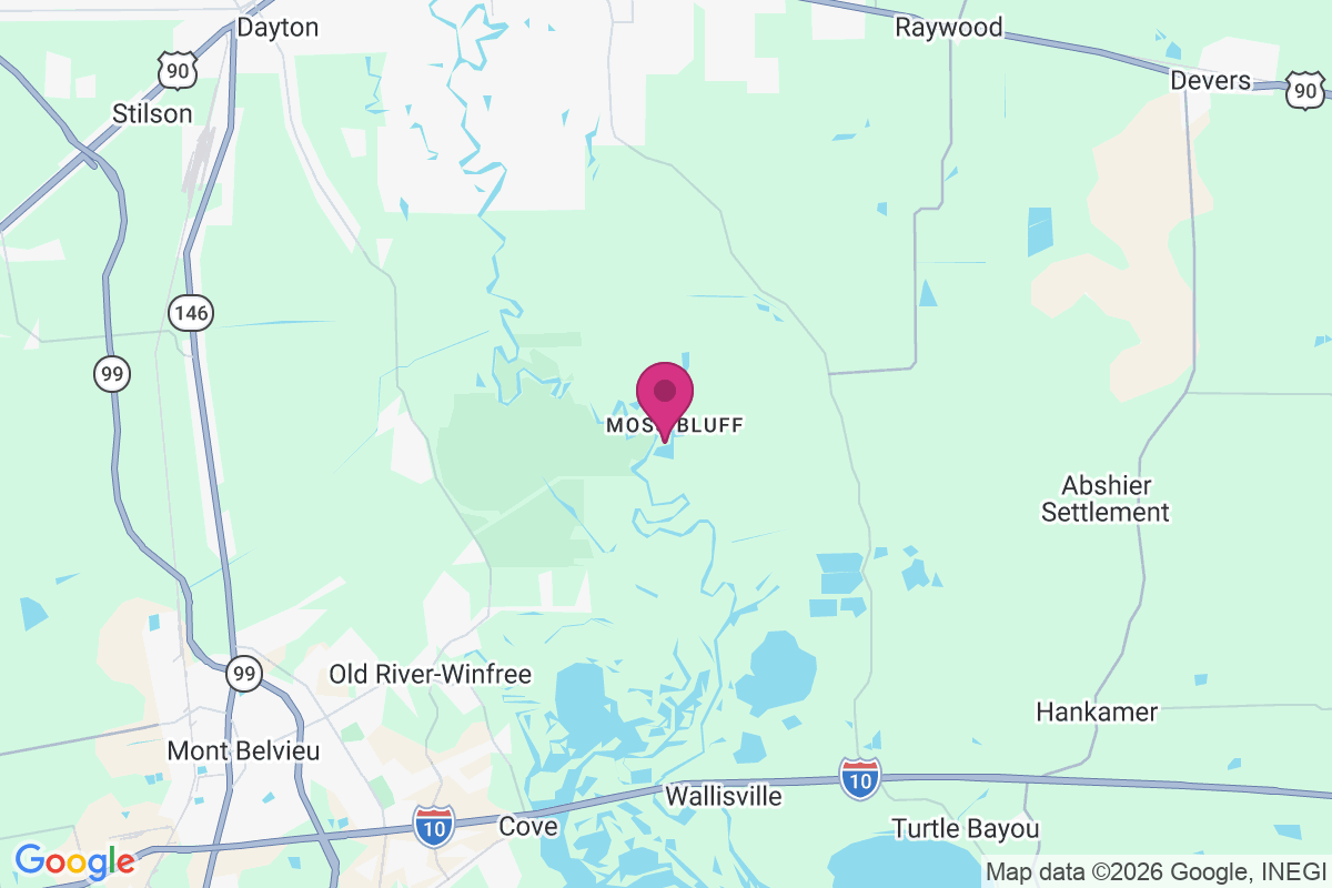 Carte de Moss Bluff