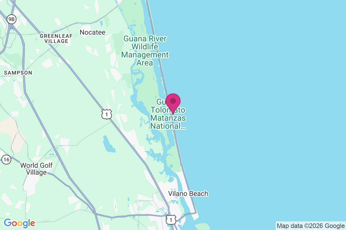 Carte de South Ponte Vedra Beach