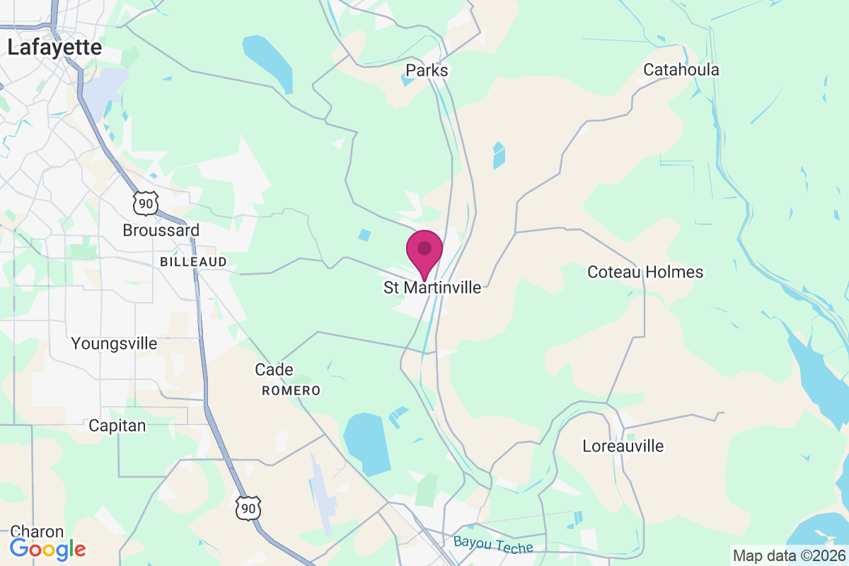 Carte de Saint Martinville