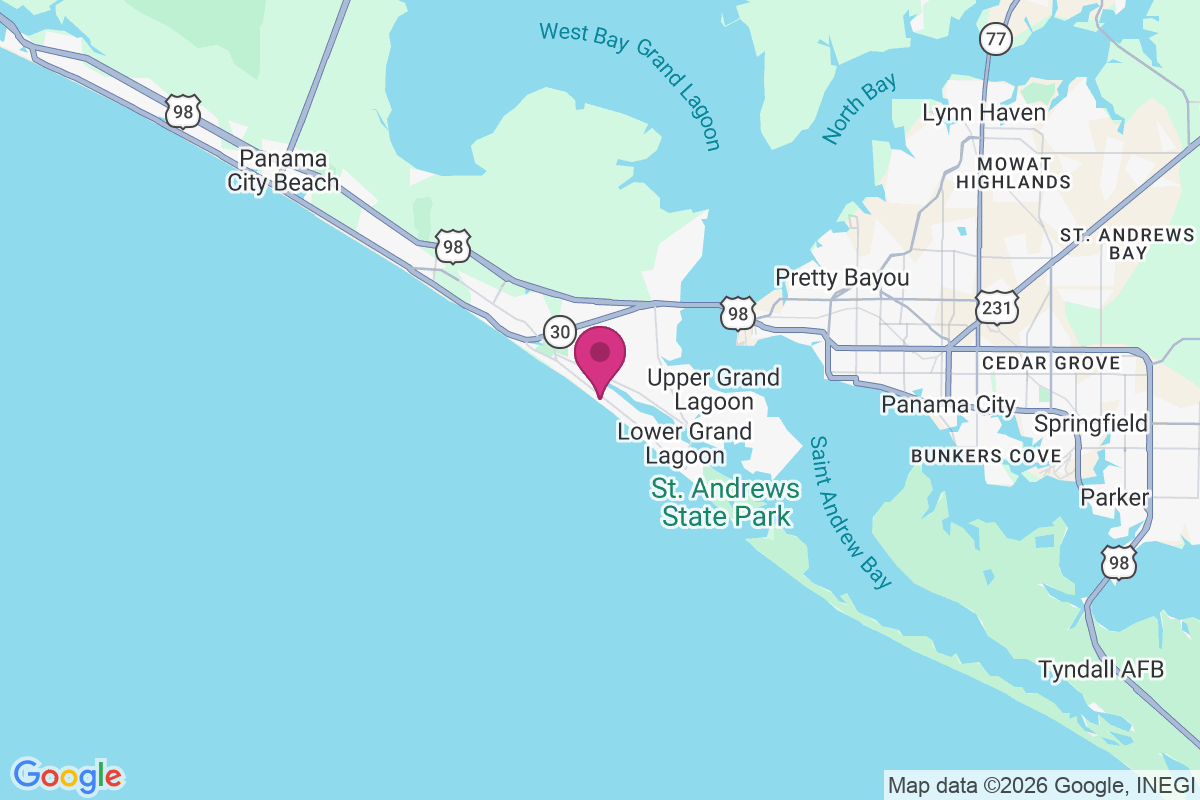 Carte de Gulf Lagoon Beach