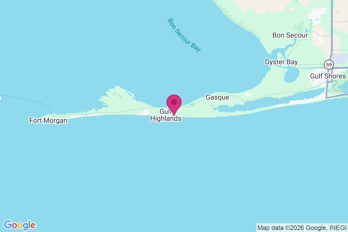 Carte de Gulf Highlands